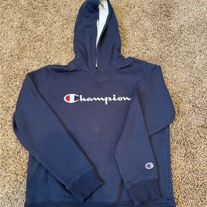 Champion Dark Blue Pullover Hoodie